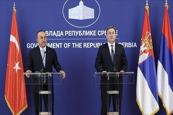 وزیران خارجه ترکیه و صربستان مصاحبه کردند